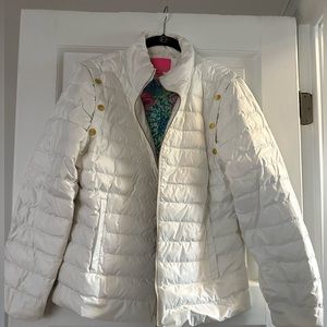Lilly Pulitzer Haisley Puffer Jacket Vest SIZE 12